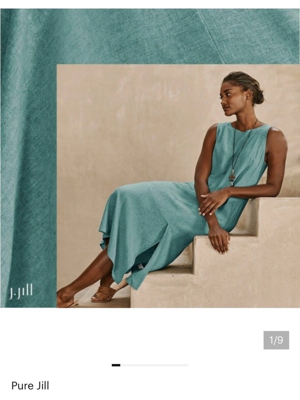 J Jill Pure Jill Love Linen Maxi Dress